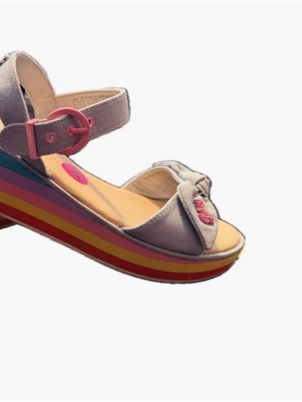 Girl’s Juicy Couture Kids Multicolor Platform Sandals - Pink Buckle